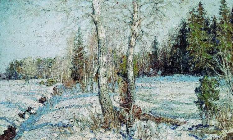 Петр Петровичев. Лучшие картины - Ранняя весна, 1912