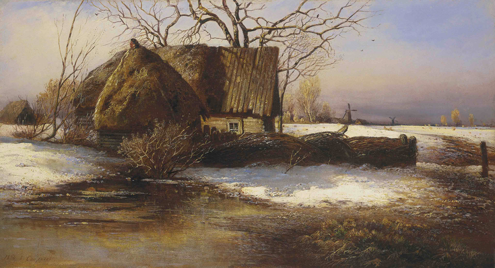А.К. Саврасов. Скоро весна. Холст, масло. 1874 год